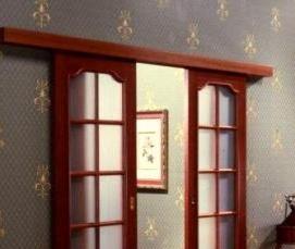 Межкомнатные двойные складные двери - модель 4