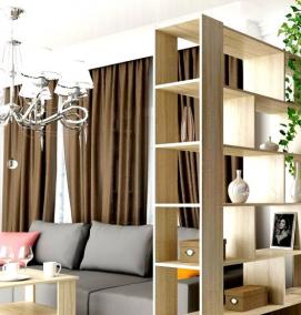 Межкомнатные перегородки для зонирования пространства - вариант 1