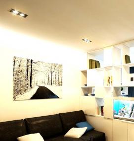 Межкомнатные перегородки для зонирования пространства в комнате - модель 2