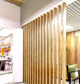 Межкомнатные перегородки из дерева для зонирования пространства - тип 1