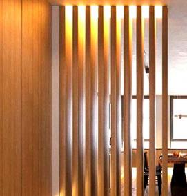 Межкомнатные перегородки из дерева для зонирования пространства - тип 3