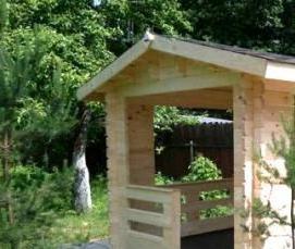 Мини беседки из дерева - вариант 1