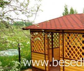 Мини беседки из дерева - вариант 3