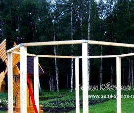 Мини беседки из дерева - вариант 2