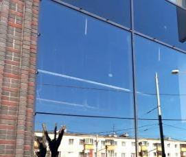 Мойка окон альпинистами - вариант 3