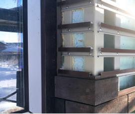 Мокрый фасад клинкерной плиткой - модель 3