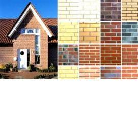 Мокрый фасад клинкерной плиткой - модель 2