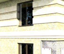 Мокрый фасад на балконе - вариант 1