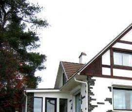 Мокрый фасад на каркасный дом - модель 1