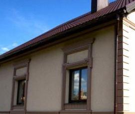 Мокрый фасад на каркасный дом - модель 4