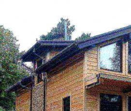 Мокрый фасад на каркасный дом - модель 2