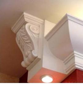 Молдинг потолочный белый - тип 1