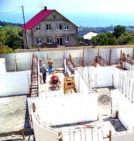 Монолитное строительство частного дома - вариант 2