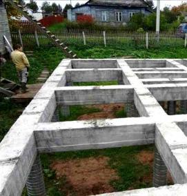 Монолитный ленточный фундамент - модель 2