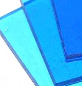 Монолитный поликарбонат синий - модель 4