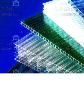 Монолитный поликарбонат синий - модель 3