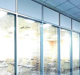 Монтаж алюминиевых офисных перегородок - вариант 3