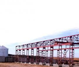 Монтаж ангаров из металлоконструкций - вариант 1