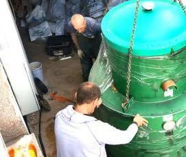 Монтаж автономной канализации - тип 3