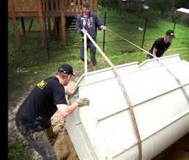 Монтаж автономной канализации - тип 2