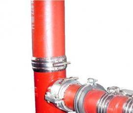 Монтаж безраструбной чугунной канализации - модель 2