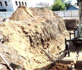 Монтаж буронабивных свай - модель 4