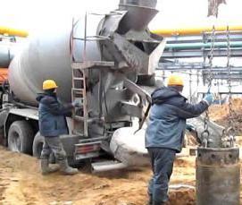 Монтаж буронабивных свай - модель 2