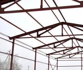 Монтаж быстровозводимых металлоконструкций - вариант 1