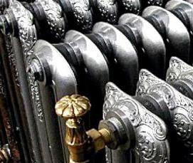 Монтаж чугунного отопления - модель 2