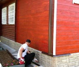 Монтаж цокольного а - модель 4