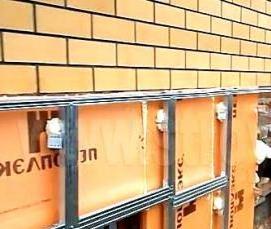 Монтаж цокольного а - модель 3