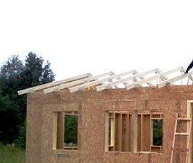 Монтаж деревянных стропил - тип 3