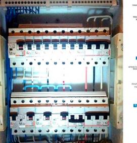 Монтаж электрического щитка в квартире - вариант 2