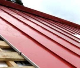 Монтаж фальцевой кровли из меди - вариант 2