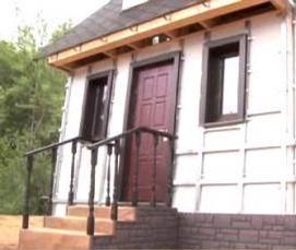 Монтаж фасадных панелей сайдинга - модель 2