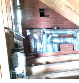 Монтаж газовой вентиляции в частном доме - вариант 1