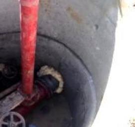 Монтаж гидрантов пожарных в колодце - вариант 1