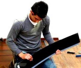 Монтаж инфракрасного теплого пола под линолеум - тип 2