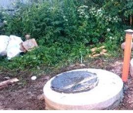 Монтаж канализации из бетонных колец - тип 1