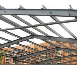 Монтаж кровли на металлическом каркасе - вариант 4