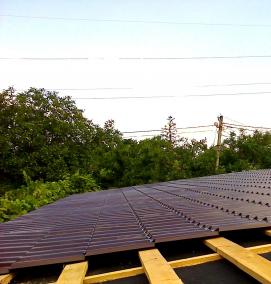 Монтаж крыши - тип 1