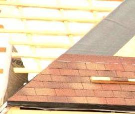 Монтаж крыши из мягкой черепицы - модель 2
