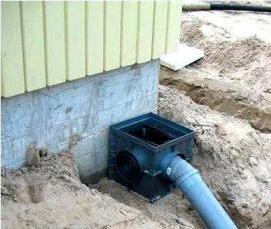 Монтаж ливневой канализации - вариант 1