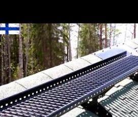 Монтаж металлочерепицы на двухскатную крышу - вариант 4