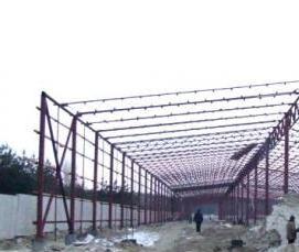 Монтаж металлоконструкций склада - модель 3