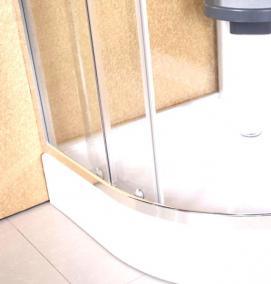 Монтаж низкого душевого поддона - тип 4