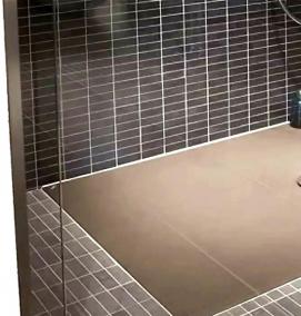 Монтаж низкого душевого поддона - тип 2