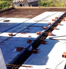 Монтаж опорных плит - модель 1