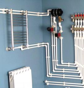 Монтаж отопления дома - тип 1