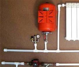 Монтаж парового отопления - модель 1